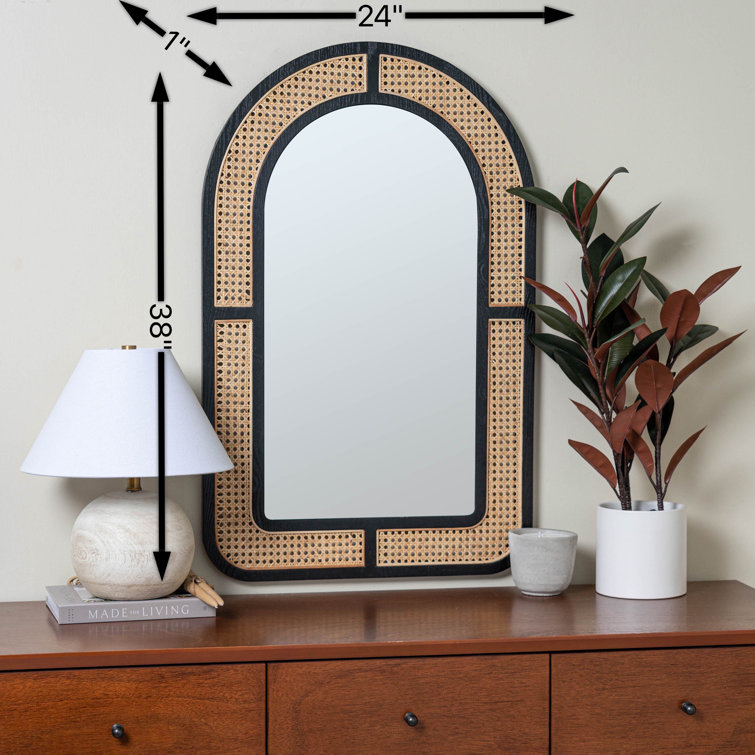 Cooper Classics Gemi Rattan Wall Mirror Perigold